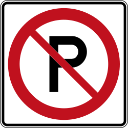 Prohibido estacionar.